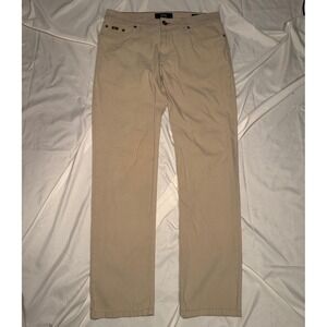 Brax Cooper Pants Mens 33/32 Tan Regular Fit Luxury Business Casual Ukraine made